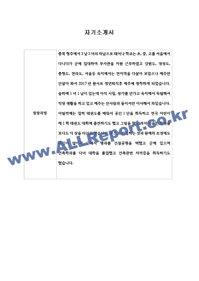 [이력서] 항공대학교비행교육원 최종합격자 자기소개서   (1 페이지)
